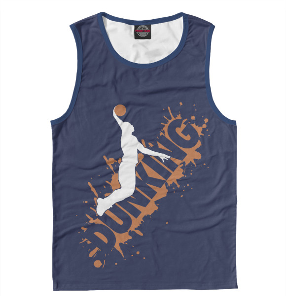 Майка для мальчика с изображением Dunking цвета Белый