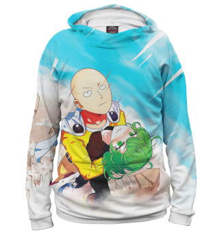 Женское худи One-Punch Man сайтама и тацумаки