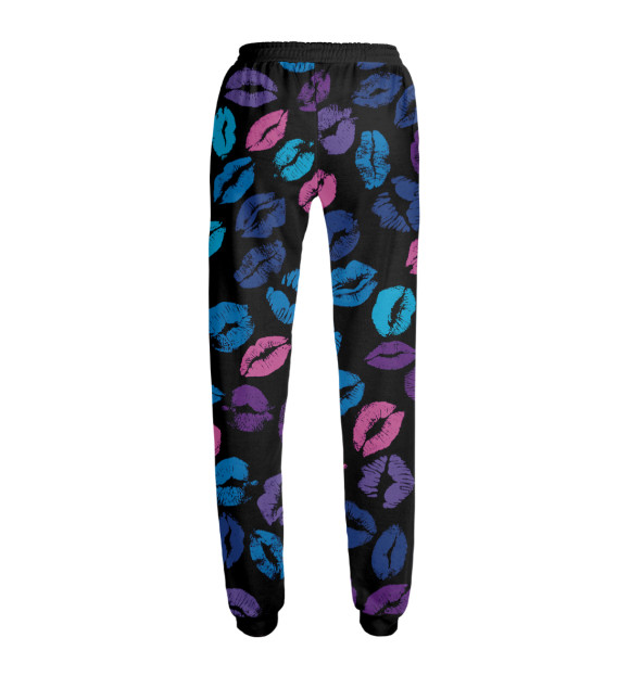 Женские спортивные штаны с изображением Неоновые поуелуи цвета Белый