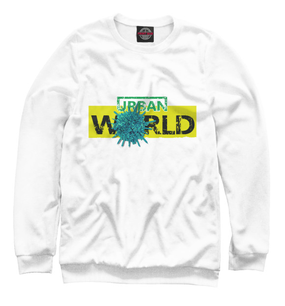 Свитшот для мальчиков с изображением Urban world цвета Белый