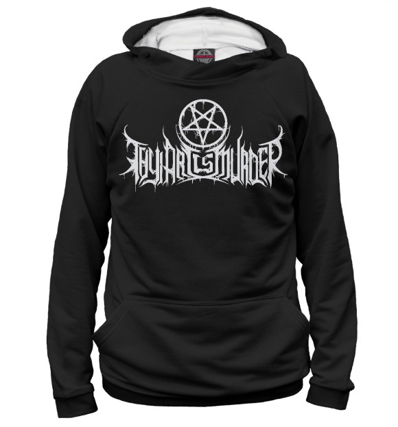 Женское худи с изображением Thy Art IS Murder цвета Белый
