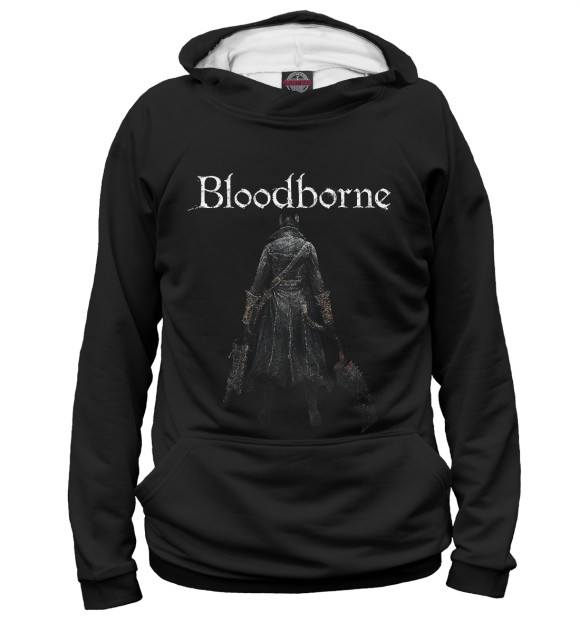 Мужское худи с изображением Bloodborne цвета Белый