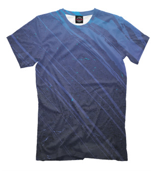 Мужская футболка Синяя абстракция