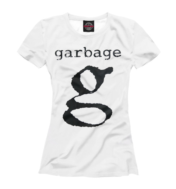 Футболка для девочек с изображением G - Garbage цвета Белый