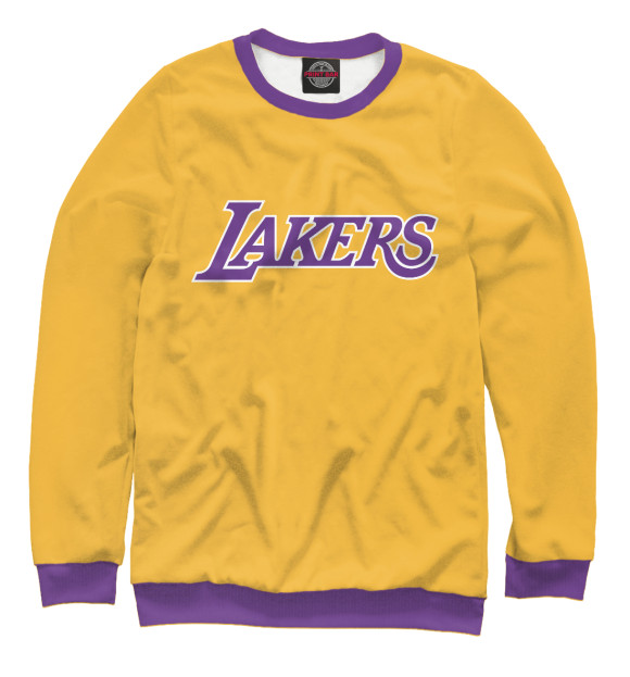 Свитшот для мальчиков с изображением Lakers цвета Белый