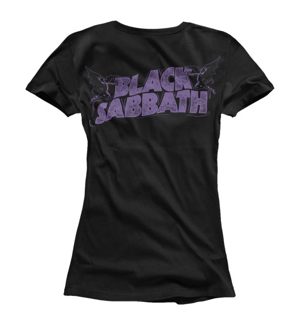 Футболка для девочек с изображением Black Sabbath цвета Белый