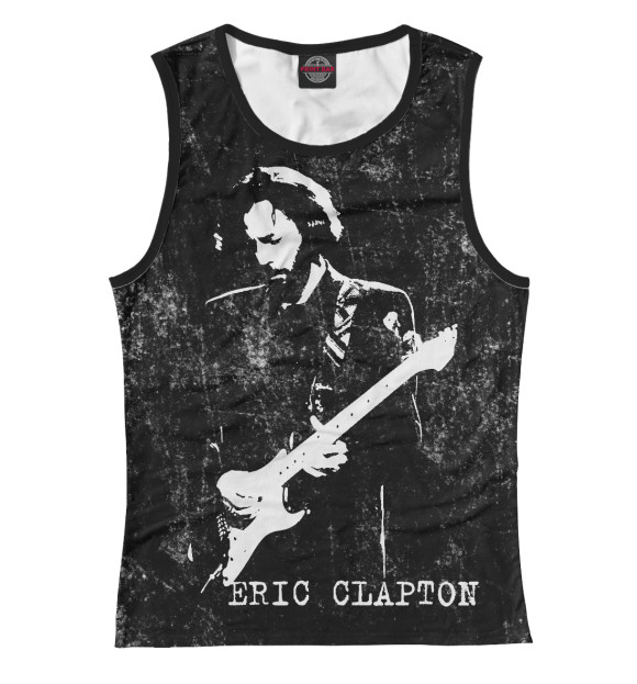 Майка для девочки с изображением Eric Clapton цвета Белый