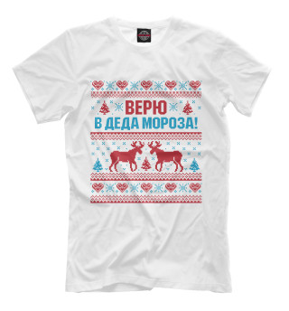 Футболка для мальчиков Верю в Деда Мороза!