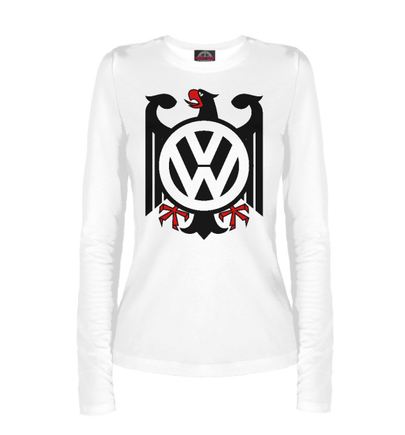 Женский лонгслив с изображением Volkswagen цвета Белый