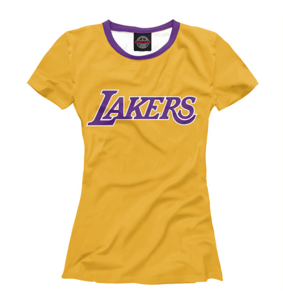 Футболка для девочек с изображением Lakers цвета Белый