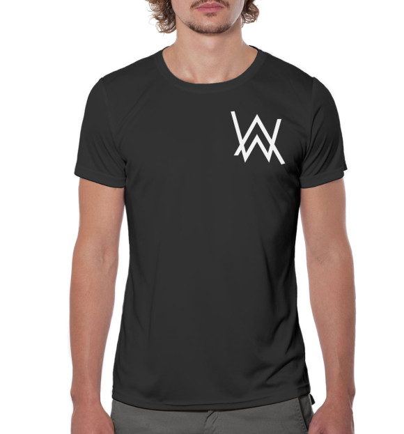 Мужская футболка с изображением Alan Walker цвета Белый