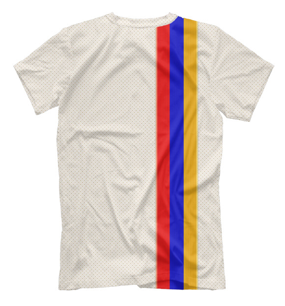 Мужская футболка с изображением I love Armenia цвета Белый