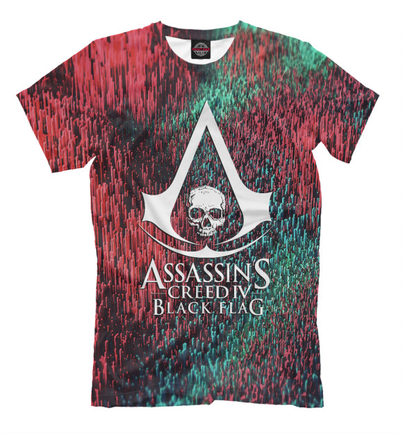 Футболка для мальчиков с изображением Assassin’s Creed Black Flag цвета Белый