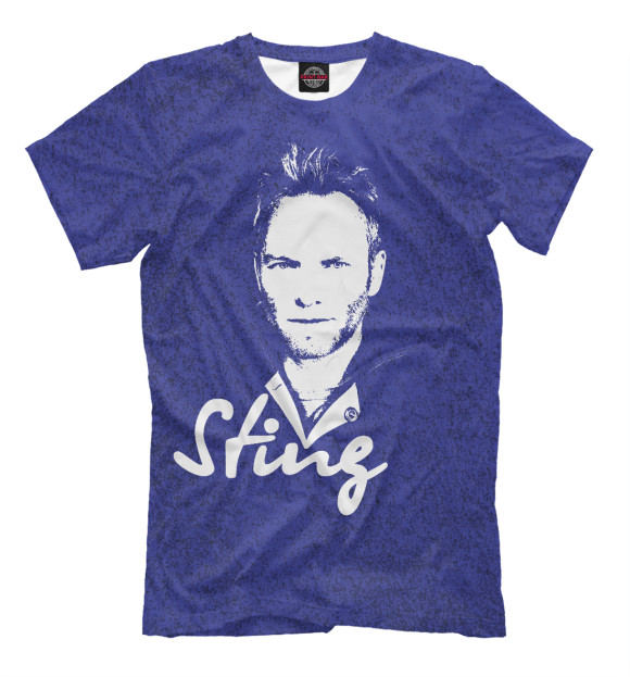 Футболка для мальчиков с изображением Sting цвета Молочно-белый