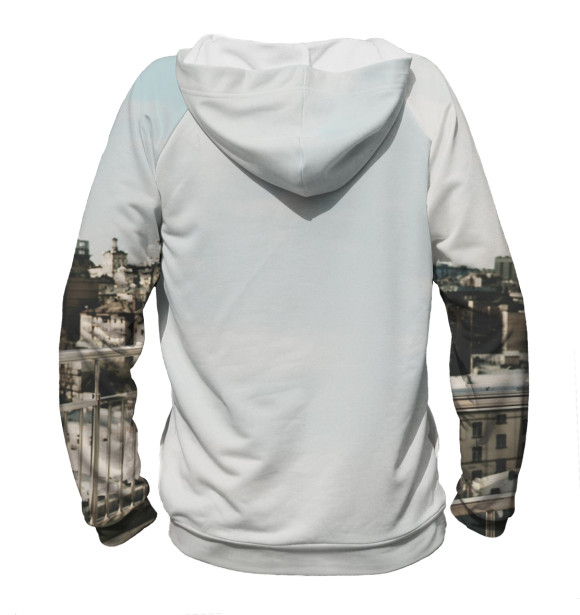 Мужское худи с изображением Спартак цвета Белый