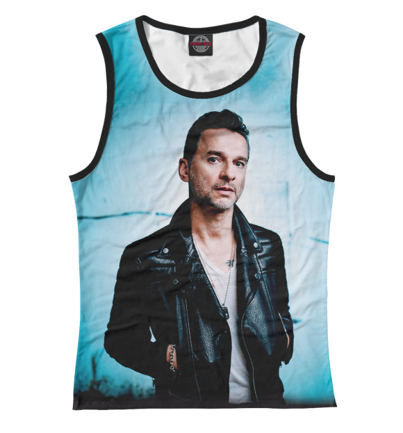 Женская майка с изображением Depeche Mode цвета Белый