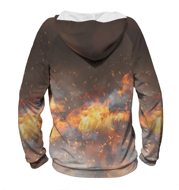 Мужское худи с изображением Элли с мачете цвета Белый