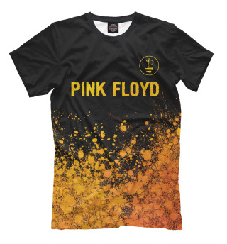 Мужская футболка Pink Floyd Gold Gradient (брызги)
