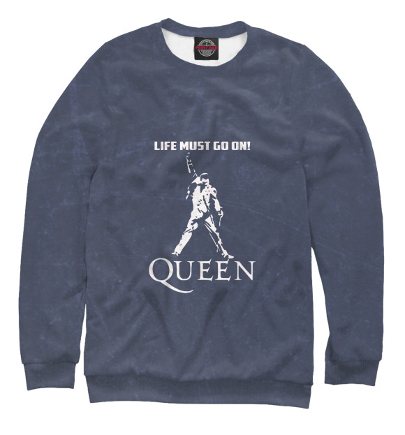Женский свитшот с изображением Queen цвета Белый