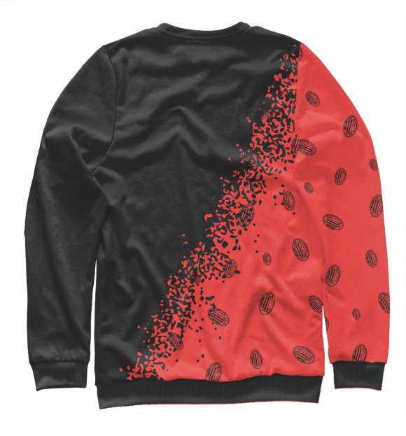 Мужской свитшот с изображением AC Milan / Милан цвета Белый