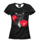 Женская футболка Французский бульдог - боксер