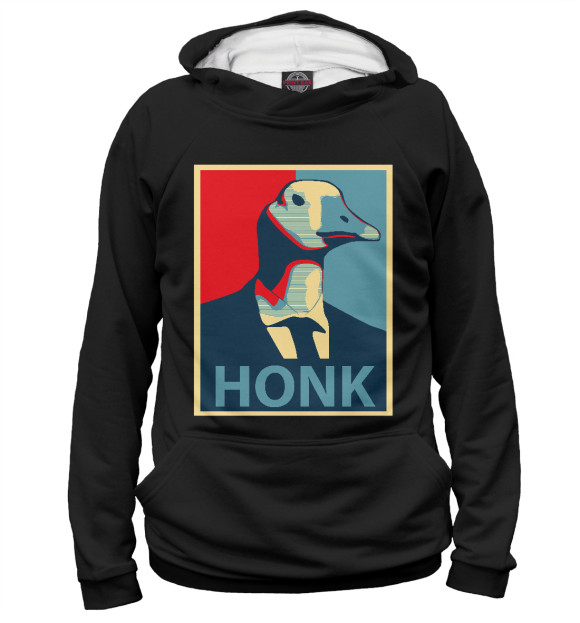 Женское худи с изображением Honk цвета Белый