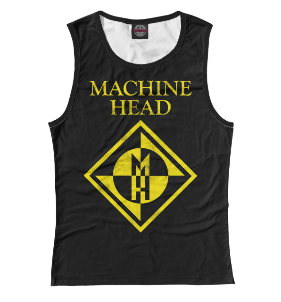Майка для девочки с изображением Machine Head цвета Белый