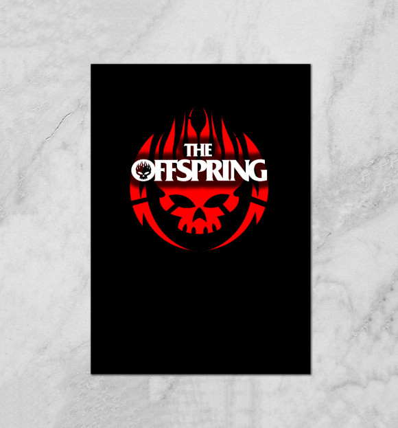 Плакат с притом The Offspring цвета Белый Плакат с изображением The Offspring цвета Белый