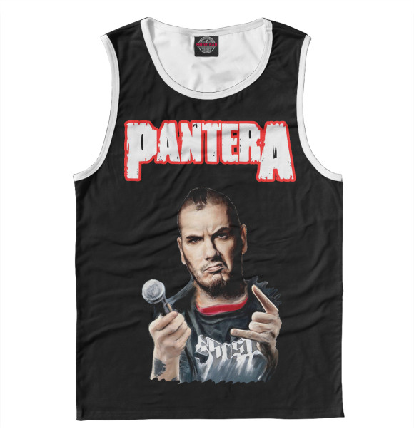 Майка для мальчика с изображением Pantera Phil Anselmo цвета Белый