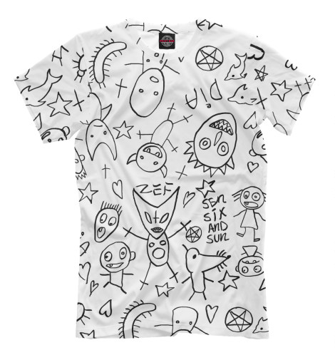 

Футболки Print Bar, Молочно-белый, Die Antwoord. Рисунки