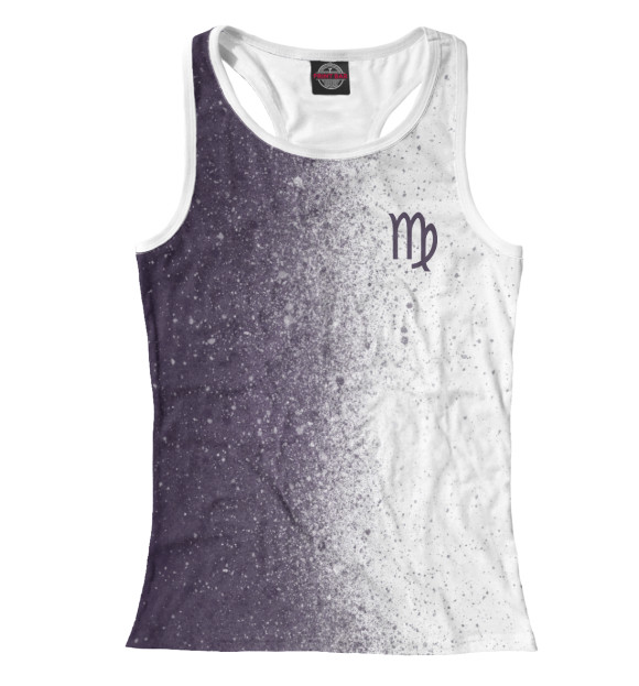 Женская майка-борцовка с изображением Дева цвета Белый