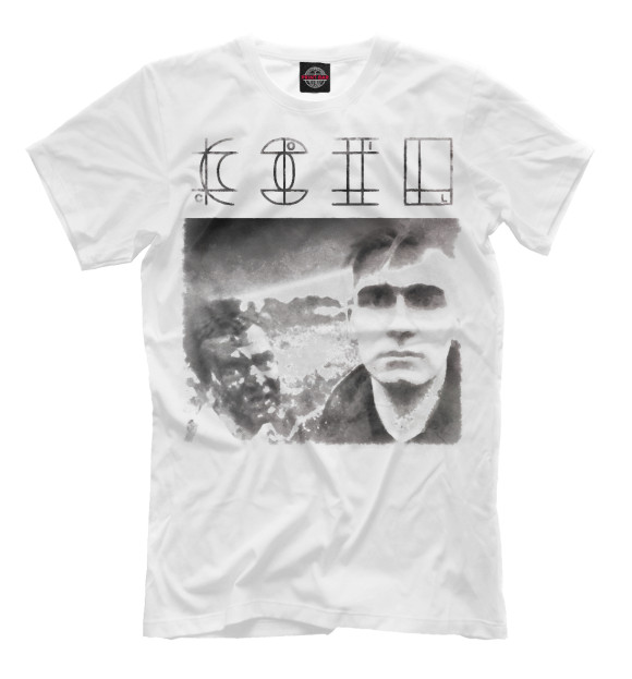 Мужская футболка с изображением Coil цвета Молочно-белый
