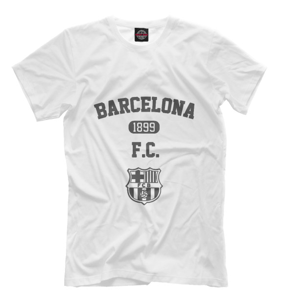 Футболка для мальчиков с изображением Barca цвета Белый