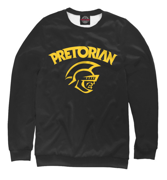 Женский свитшот с изображением Pretorian цвета Белый