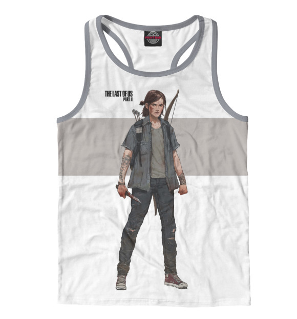 Мужская майка-борцовка с изображением Ellie - The Last of Us Part 2 цвета Белый