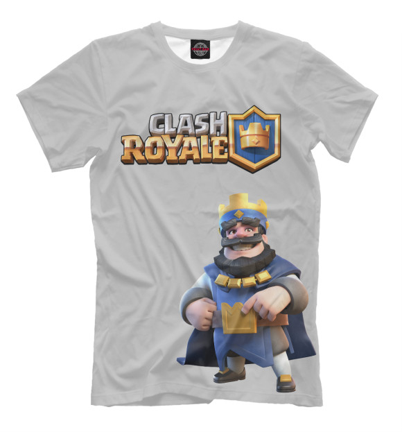 Мужская футболка с изображением Clash Royale цвета Бежевый