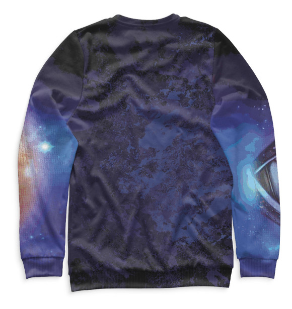 Мужской свитшот с изображением Поехали! цвета Белый