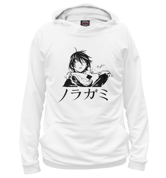 Мужское худи с притом Бездомный Бог цвета Белый Мужское худи с изображением Бездомный Бог цвета Белый