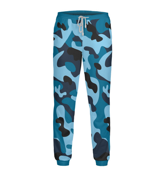 Мужские спортивные штаны с изображением Камуфляж Омон цвета Белый