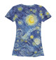 Женская футболка Звездное небо Ван Гога