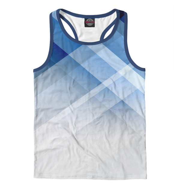 Мужская майка-борцовка с изображением Something цвета Белый