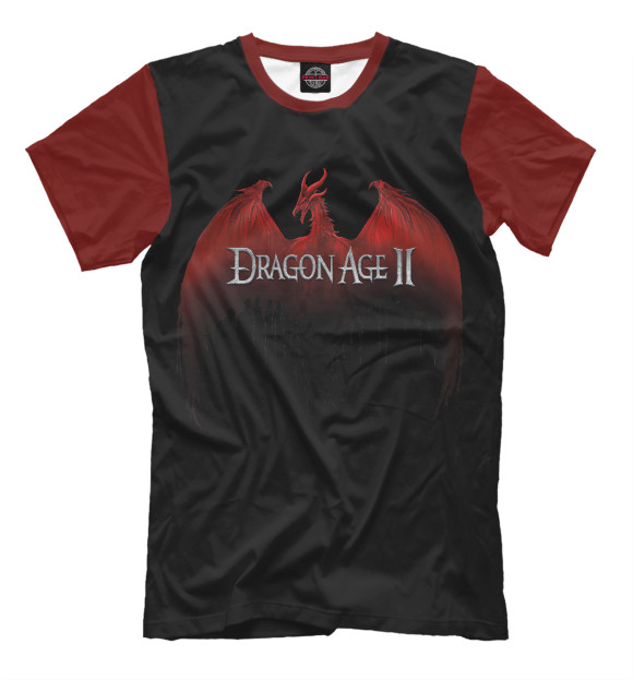 Футболка для мальчиков с изображением Dragon Age цвета Черный