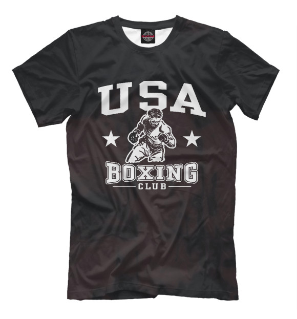 Футболка для мальчиков с изображением USA Boxing цвета Белый
