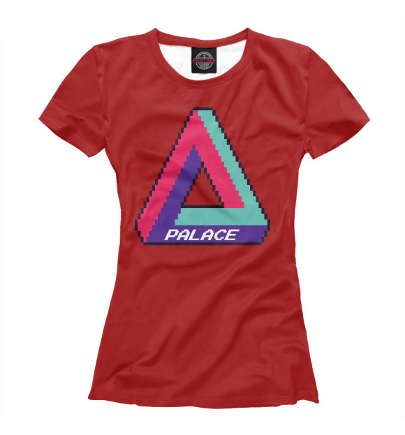 Футболка для девочек с изображением Palace triangle цвета Белый