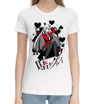 Хлопковая футболка для девочек Kakegurui Безумный азарт