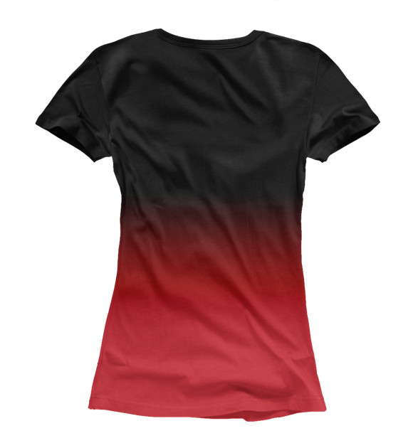 Женская футболка с изображением Milan Red&Black цвета Белый