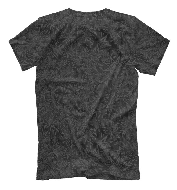 Мужская футболка с изображением Чёрные звёзды цвета Белый