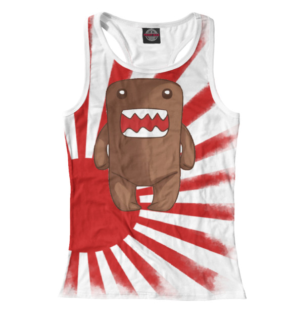 Женская майка-борцовка с изображением I Love I цвета Белый