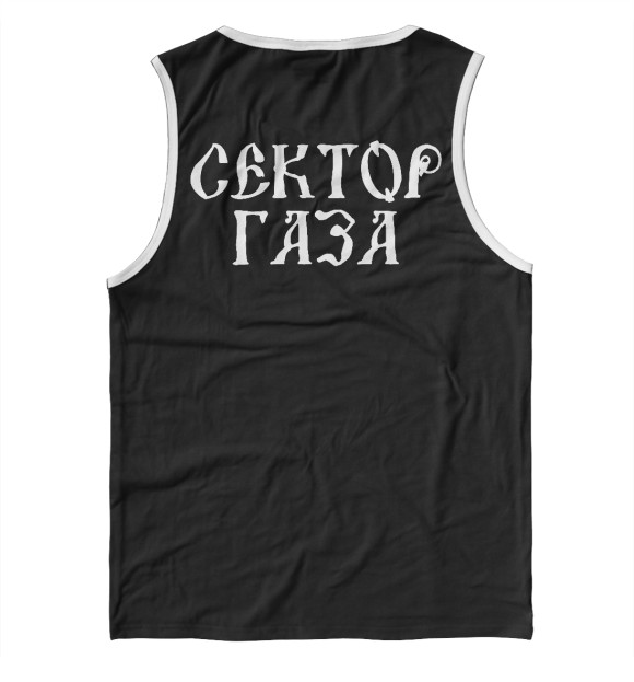 Мужская майка с изображением Сектор Газа цвета Белый