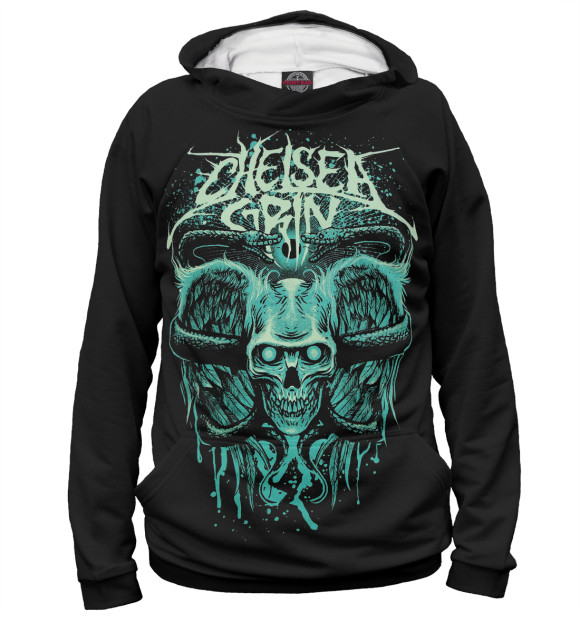 Женское худи с изображением Chelsea Grin цвета Белый